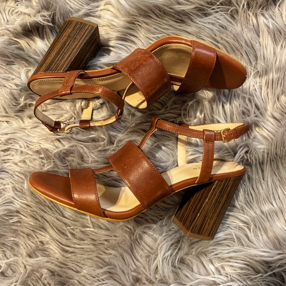 Cole Haan Shoes - COLE HAAN Grand 360 Brown Heeled Sandals